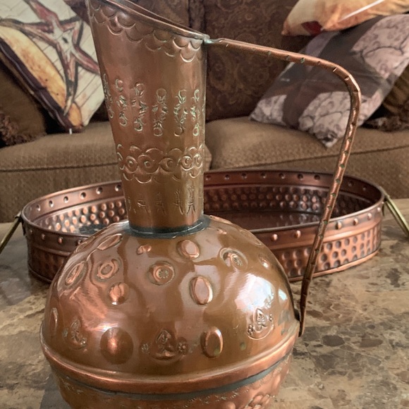 Vintage all Copper water carafe - Picture 3 of 5